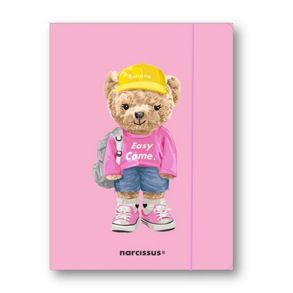 Teczka A4 z gumką Teddies & Miś Urszula Narcissus Sztuka Rodzinna